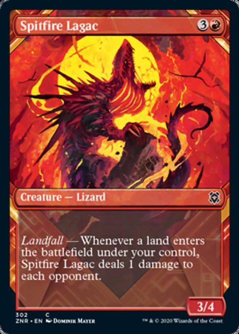 Spitfire Lagac (Showcase) (Zendikar Rising) Near Mint