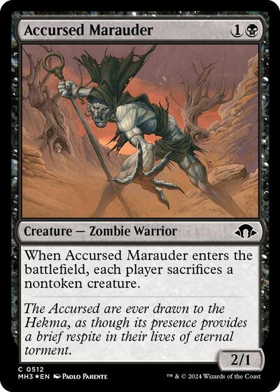 Accursed Marauder (Ripple Foil) (Modern Horizons 3) Near Mint