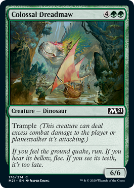 Colossal Dreadmaw (Magic 2021 Core Set) Near Mint Foil