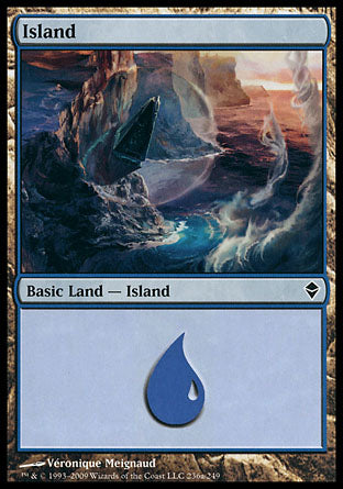 Island (256a) (Zendikar) Near Mint