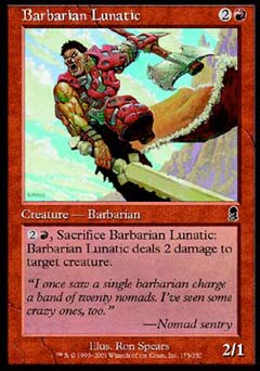 Barbarian Lunatic (Odyssey) Near Mint Foil