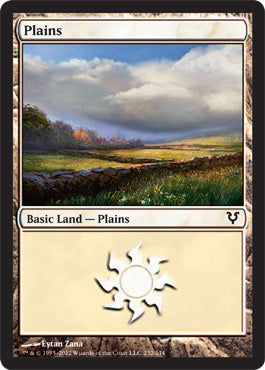 Plains (231) (Avacyn Restored) Near Mint Foil Chinese