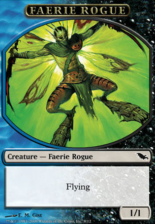 Black Blue Faerie Rogue (Token) (Shadowmoor) Near Mint