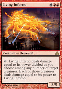 Living Inferno (Guildpact) Light Play Japanese