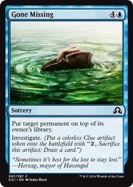 Gone Missing (Shadows Over Innistrad) Near Mint