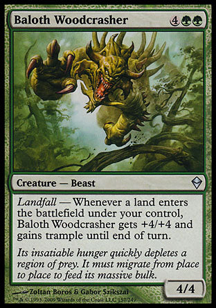 Baloth Woodcrasher (Zendikar) Light Play