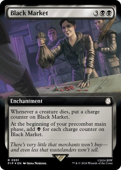 Black Market (Extended Art) (Surge Foil) (Universes Beyond: Fallout) Near Mint