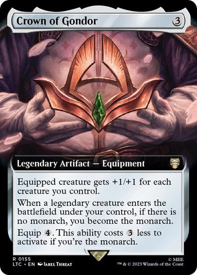 Crown of Gondor (Extended Art) (Commander: The Lord of the Rings: Tales of Middle-earth) Near Mint