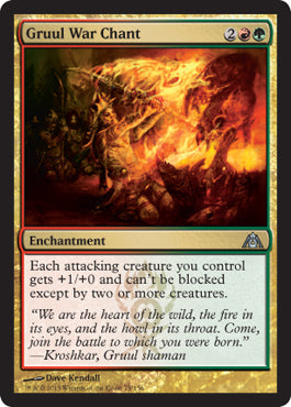 Gruul War Chant (Dragon's Maze) Near Mint Foil