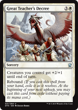 Great Teacher's Decree (Dragons of Tarkir) Near Mint
