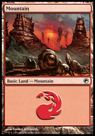 Mountain (242) (Scars of Mirrodin) Near Mint