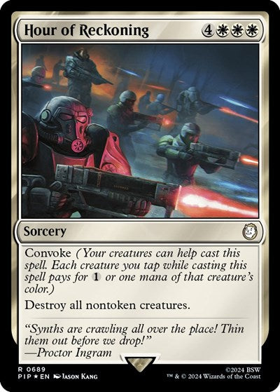 Hour of Reckoning (Surge Foil) (Universes Beyond: Fallout) Near Mint
