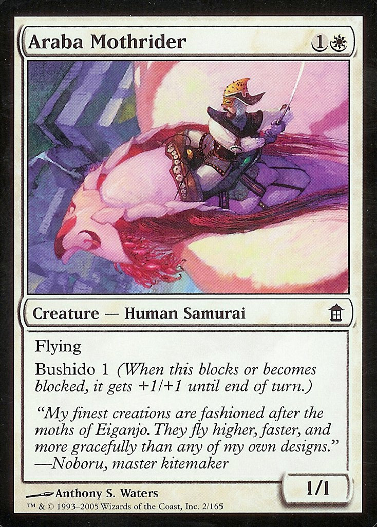 Araba Mothrider (Saviors of Kamigawa) Light Play