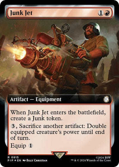 Junk Jet (Extended Art) (Surge Foil) (Universes Beyond: Fallout) Near Mint