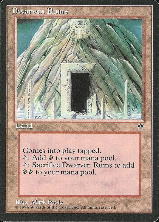 Dwarven Ruins (Fallen Empires) Light Play