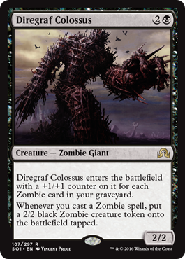 Diregraf Colossus (Shadows Over Innistrad) Near Mint Foil