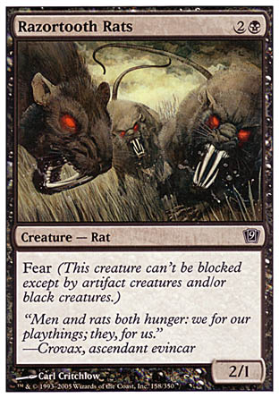 Razortooth Rats (9th Edition) Near Mint Foil