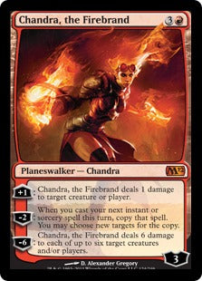 Chandra, the Firebrand (Magic 2012 Core Set) Light Play