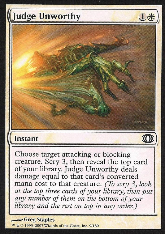 Judge Unworthy (Futuresight) Good Foil Chinese