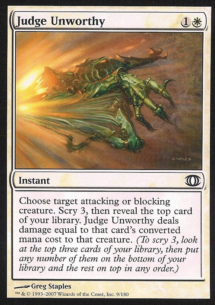 Judge Unworthy (Futuresight) Near Mint Foil