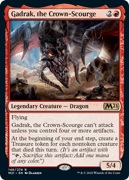 Gadrak, the Crown-Scourge (Magic 2021 Core Set) Near Mint