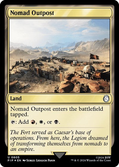 Nomad Outpost (Surge Foil) (Universes Beyond: Fallout) Near Mint