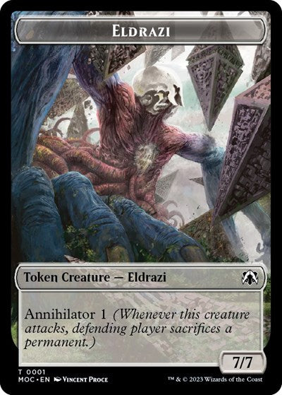 Eldrazi / Angel Double-sided Token (Commander: March of the Machine) Near Mint