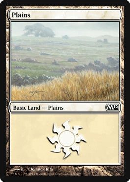 Plains (231) (Magic 2012 Core Set) Near Mint Foil