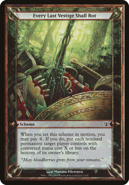 Every Last Vestige Shall Rot (Scheme) (Archenemy) Near Mint