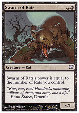 Swarm of Rats (9th Edition) Near Mint Foil