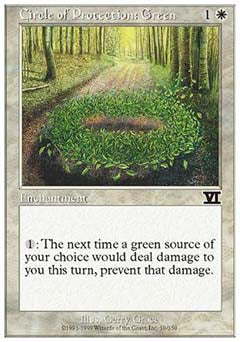 Circle of Protection: Green (Classic 6th Edition) Near Mint