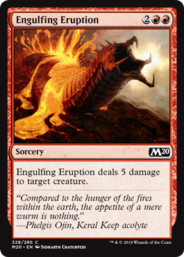 Engulfing Eruption (Magic 2020 Core Set) Near Mint