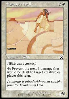 Alabaster Wall (Mercadian Masques) Light Play Foil