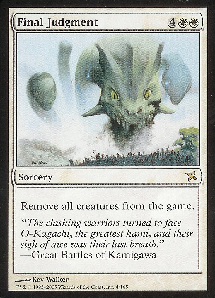 Final Judgment (Betrayers of Kamigawa) Near Mint Foil