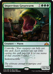 Impervious Greatwurm (Guilds of Ravnica) Near Mint Foil