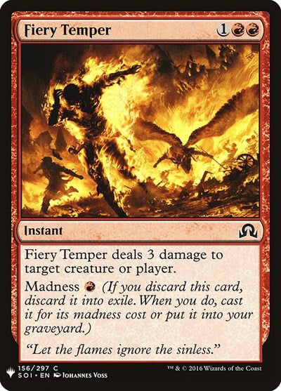 Fiery Temper (Mystery Booster) Near Mint