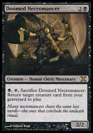 Doomed Necromancer (10th Edition) Near Mint Foil