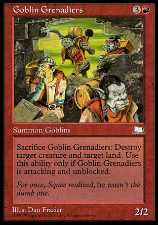 Goblin Grenadiers (Weatherlight) Light Play