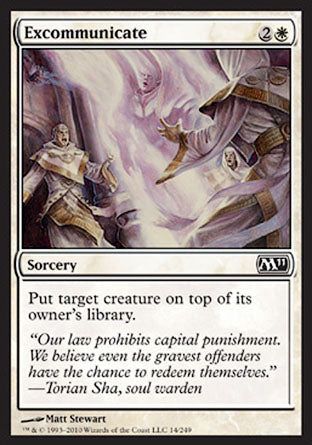 Excommunicate (Magic 2011 Core Set) Near Mint Foil