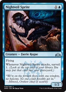 Nightveil Sprite (Guilds of Ravnica) Near Mint