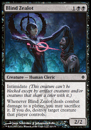 Blind Zealot (New Phyrexia) Near Mint Foil