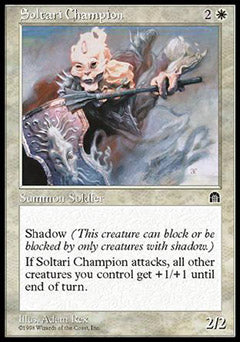 Soltari Champion (Stronghold) Light Play