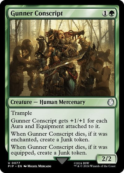 Gunner Conscript (Universes Beyond: Fallout) Near Mint