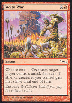 Incite War (Mirrodin) Near Mint Foil
