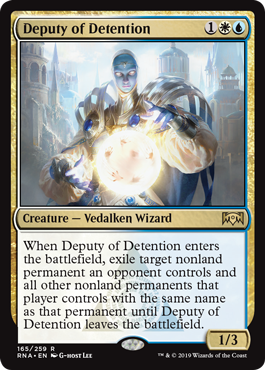 Deputy of Detention (Ravnica Allegiance) Near Mint Foil
