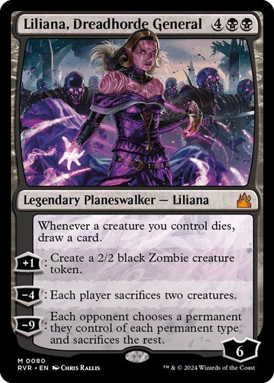 Liliana, Dreadhorde General (Ravnica Remastered) Near Mint