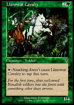 Llanowar Cavalry (Invasion) Near Mint Foil