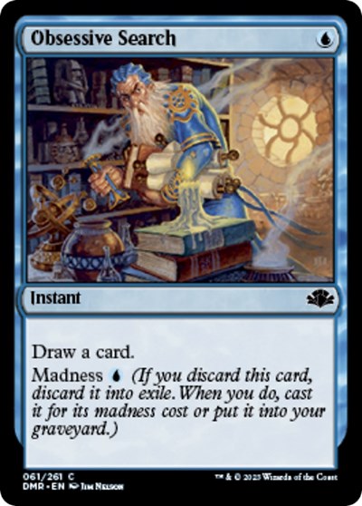 Obsessive Search (Dominaria Remastered) Near Mint Foil