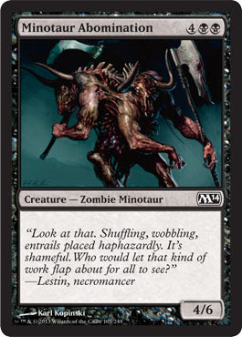 Minotaur Abomination (Magic 2014 Core Set) Near Mint Foil