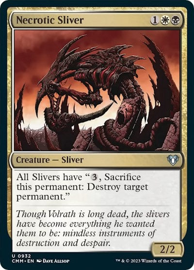 Necrotic Sliver (Commander Masters) Near Mint